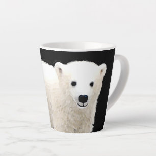 Polar Bear Cub Painting - Original Wildlife Art Milchtasse