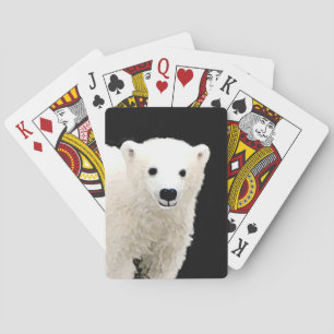 Polar Bear Cub Painting - Original Wildlife Art Spielkarten