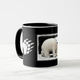 Polar Bear Cub Painting - Original Wildlife Art Tasse