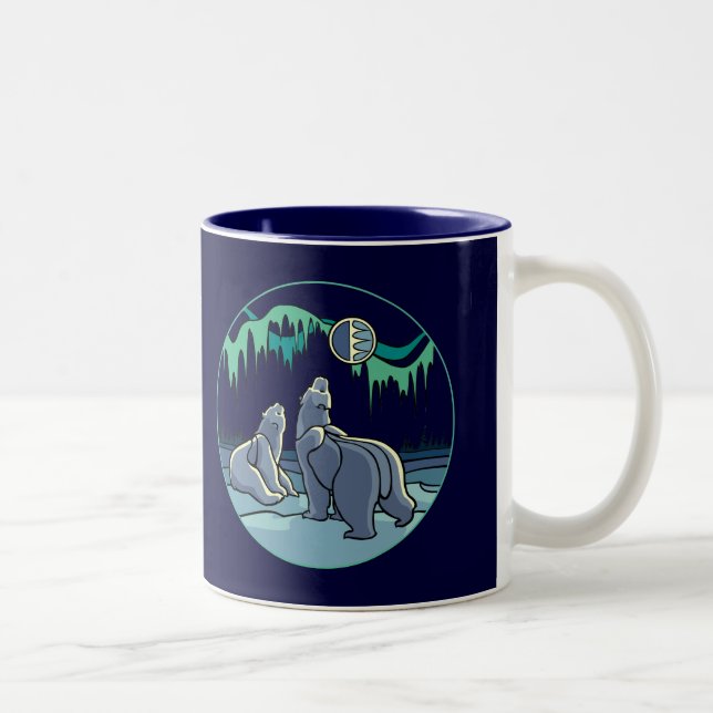 Polar Bear Cup Tribal Bear Art Tasse Cups Bärenges (Rechts)