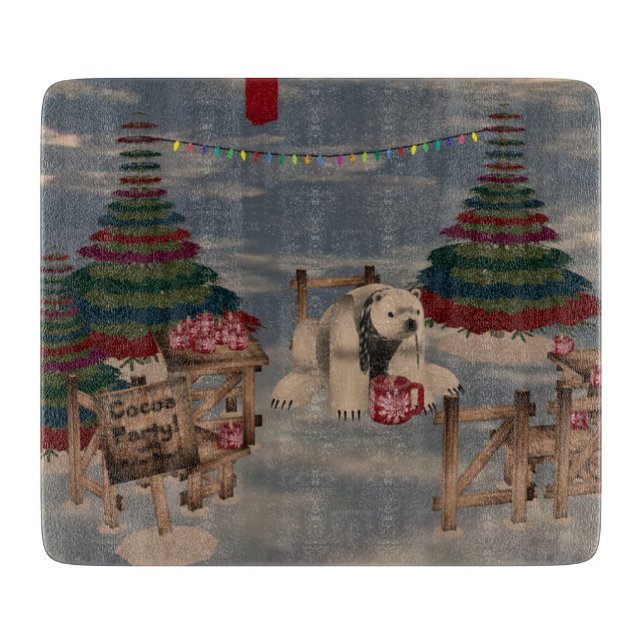 Polar Bear Cutting Board Schneidebrett (Vorderseite)