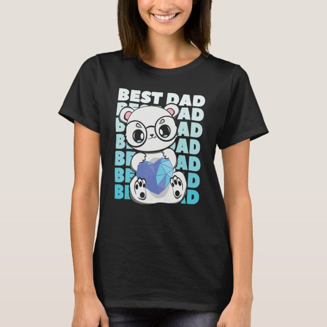 Polar Bear Dad Parent Best Papa Bear Fathers Day A T-Shirt (Vorderseite)