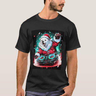 Polar Bear Dj Party feiert Weihnachtsfreuden T-Shirt