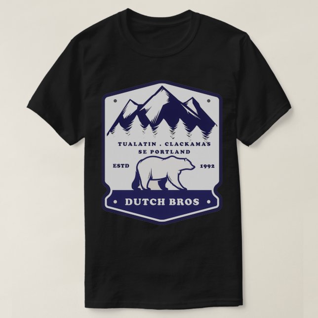 Polar Bear Dutch Bros Coffee  T-Shirt (Design vorne)