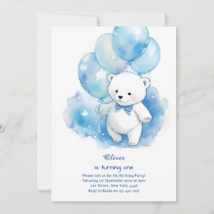Polar Bear Erstgeburt Einladung