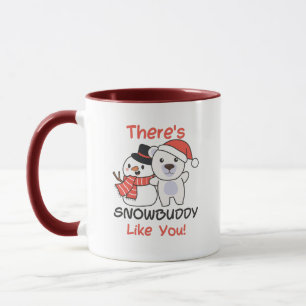 Polar Bear Es gibt Snowbuddy wie Snowman Pun Tasse