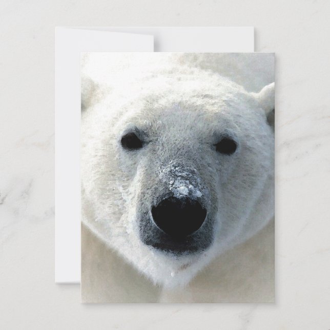 Polar Bear Flat Card (Vorderseite)