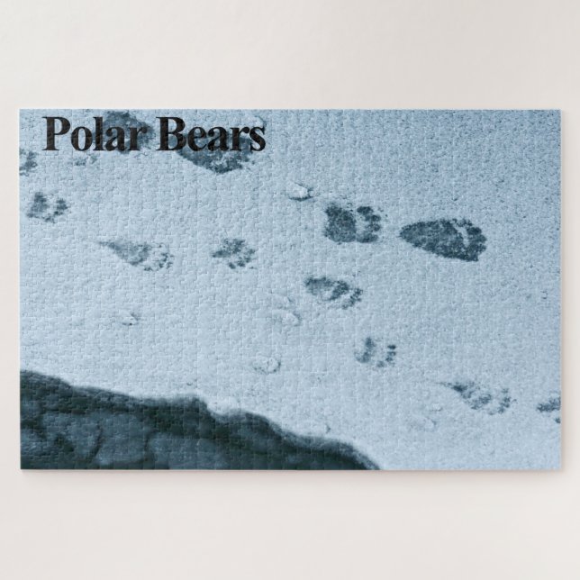 Polar Bear Foot Prints Jigsaw Puzzle (Horizontal)