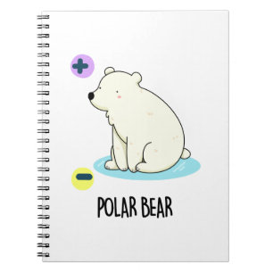 Polar Bear Funny Science Pub Notizblock