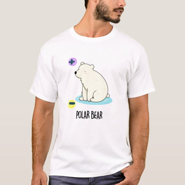Polar Bear Funny Science Pub T-Shirt (Vorderseite)