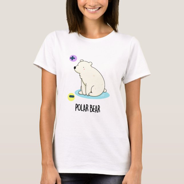 Polar Bear Funny Science Pub T-Shirt (Vorderseite)