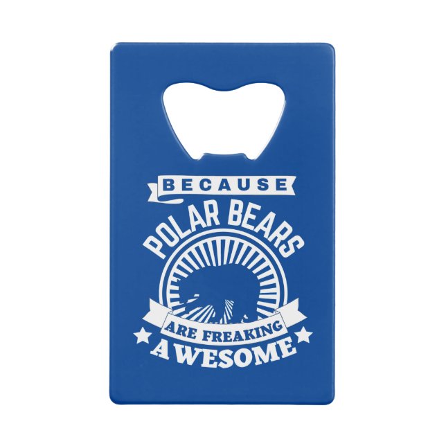 Polar Bear Geldbeutel Flaschenöffner (Vorderseite)