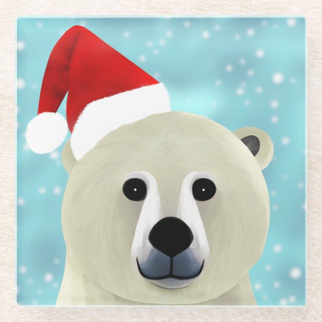 Polar Bear Glasuntersetzer (Vorderseite)