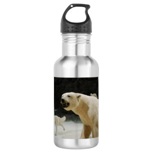 Polar Bear Gras Wasserflasche
