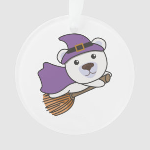 Polar Bear Halloween Hexenkind Hexen Kostüm Ornament