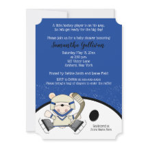 Polar Bear Hockey Sports Baby Dusche