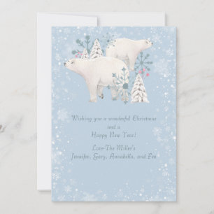 Polar Bear Holiday Card Feiertagskarte