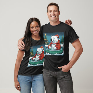 Polar Bear Hot Tub Weihnachten T-Shirt