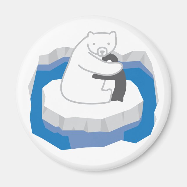 Polar Bear Hug Magnet (Vorne)
