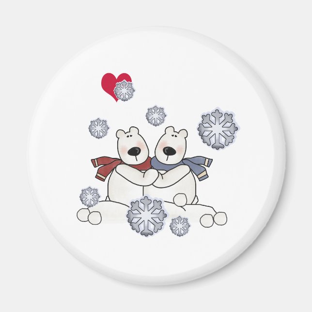 Polar Bear Hug Magnet (Vorne)