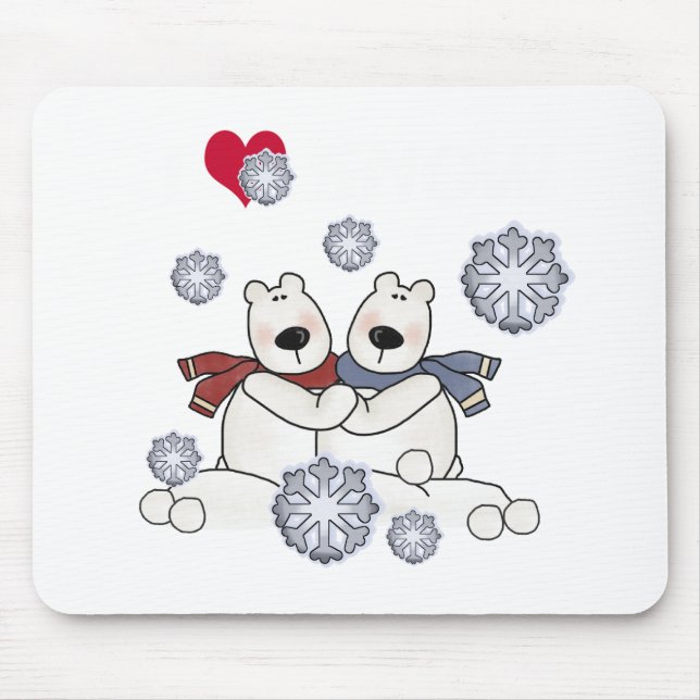 Polar Bear Hug Mousepad (Vorne)