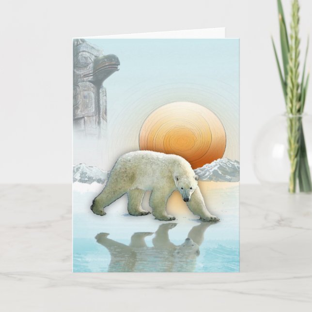 POLAR BEAR III Grußkarte suchen Karte (Vorderseite)