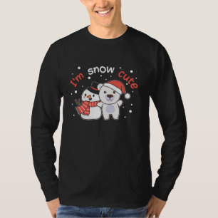 Polar Bear I'm Snow Cute Snowman Snow Pun T-Shirt