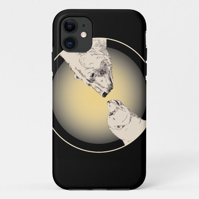 Polar Bear IPhone 5 Case Wildlife Art Bear Geschen (Rückseite)