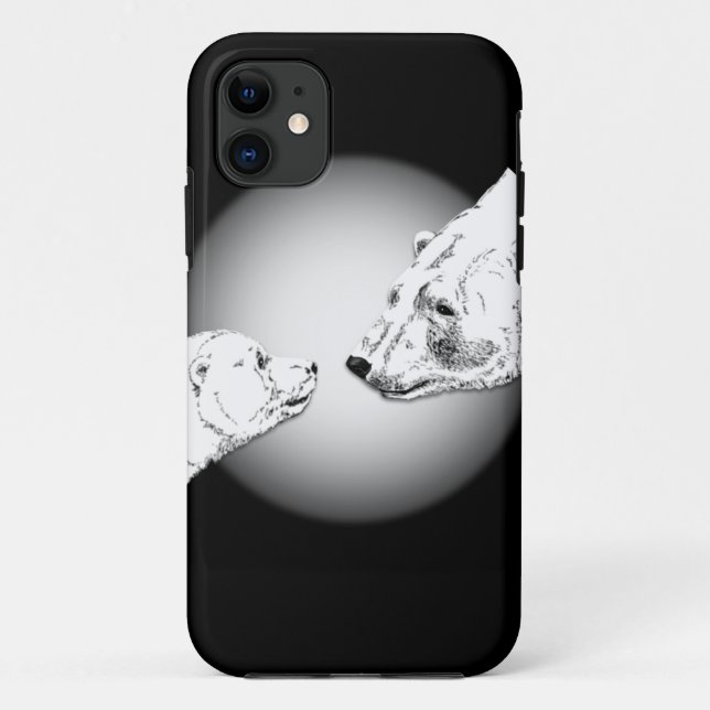 Polar Bear iPhone 5 Fall Bären Kunstgeschenke Case-Mate iPhone Hülle (Rückseite)