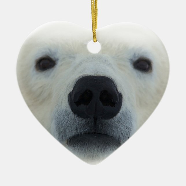Polar Bear Keramik Ornament (Vorne)