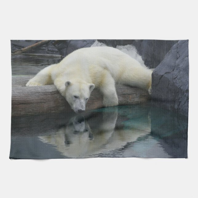 Polar Bear Kitchtuch Wohngestaltung Handtuch (Horizontal)