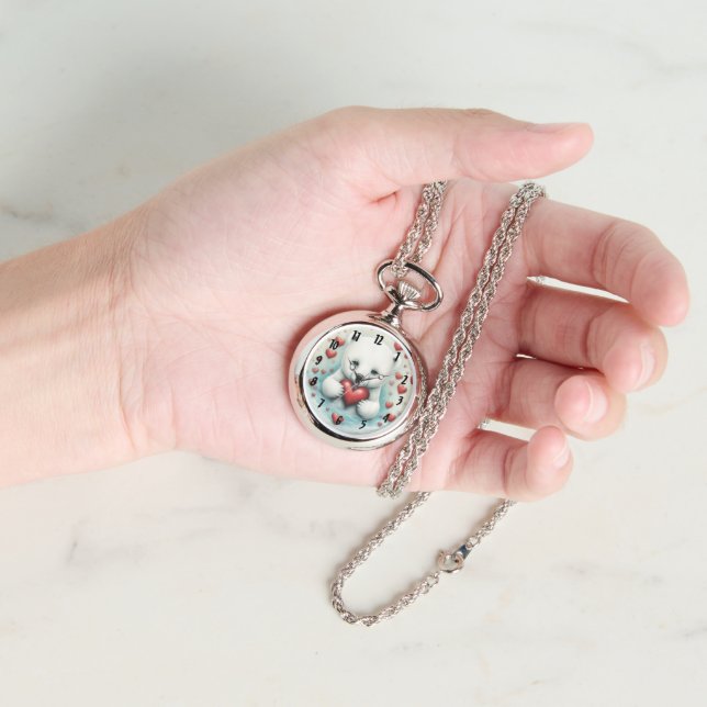 Polar Bear Liebe 1 Armbanduhr (Hand)