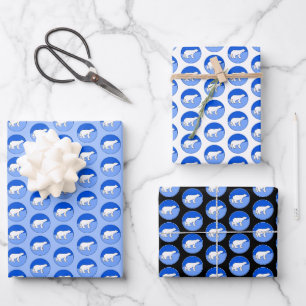 Polar Bear Mama and Cub Painting - Wildlife Art Geschenkpapier Set