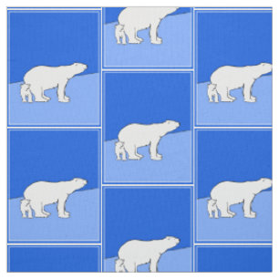 Polar Bear Mama and Cub Painting - Wildlife Art Stoff