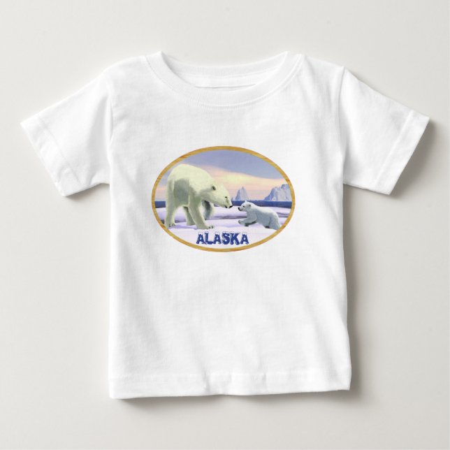 Polar Bear - Mama Nose Best Baby T-shirt (Vorderseite)