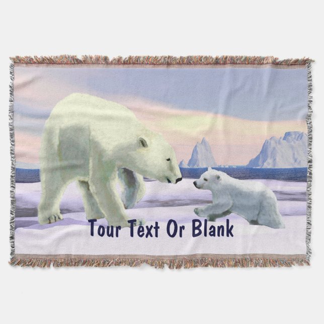 Polar Bear - Mama Nose Best Decke (Vorderseite)