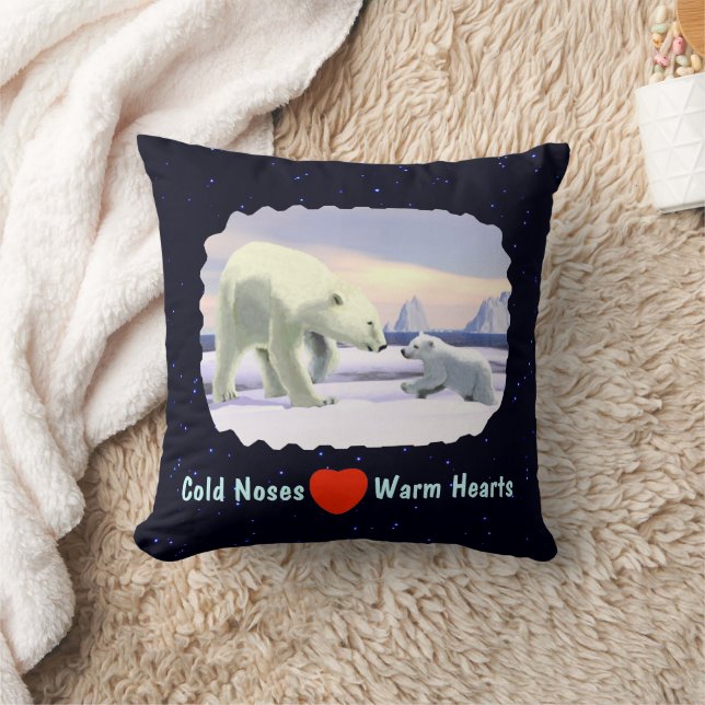 Polar Bear - Mama Nose Best Kissen (Decke)
