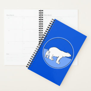 Polar Bear Mom and Cub Peinture - Wildlife Art