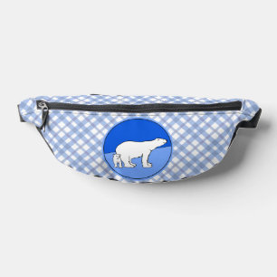 Polar Bear Mother and Cub Painting Wildlife Art Bauchtasche