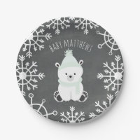 Polar Bear Neutral Winter Baby Dusche