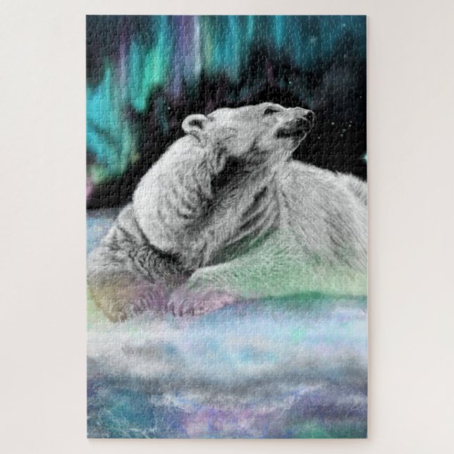 Polar Bear Night Puzzle (Vertikal)