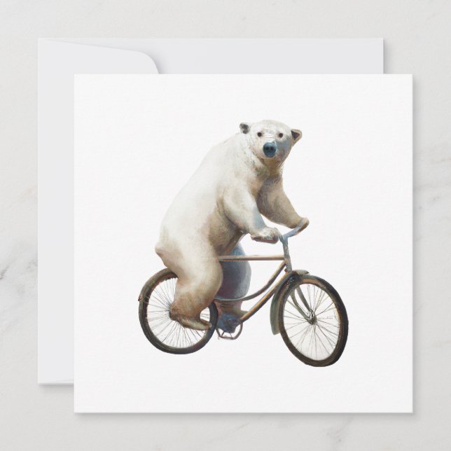 Polar Bear on Bicycle (Vorderseite)