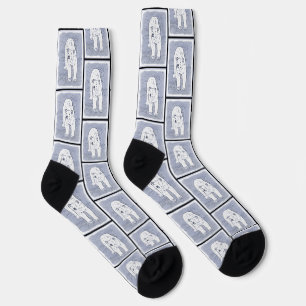 Polar Bear on Ice Malerei Original Wildlife Art Socken