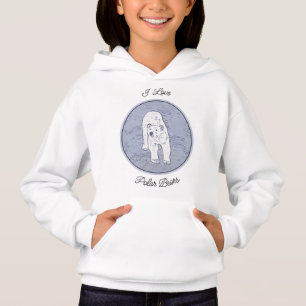 Polar Bear on Ice Painting - Original Wildlife Art Hoodie