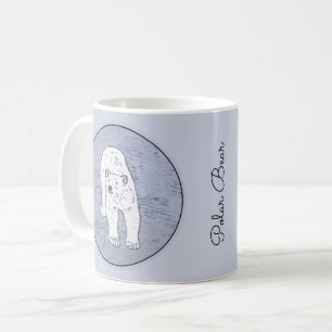 Polar Bear on Ice Painting - Original Wildlife Art Kaffeetasse