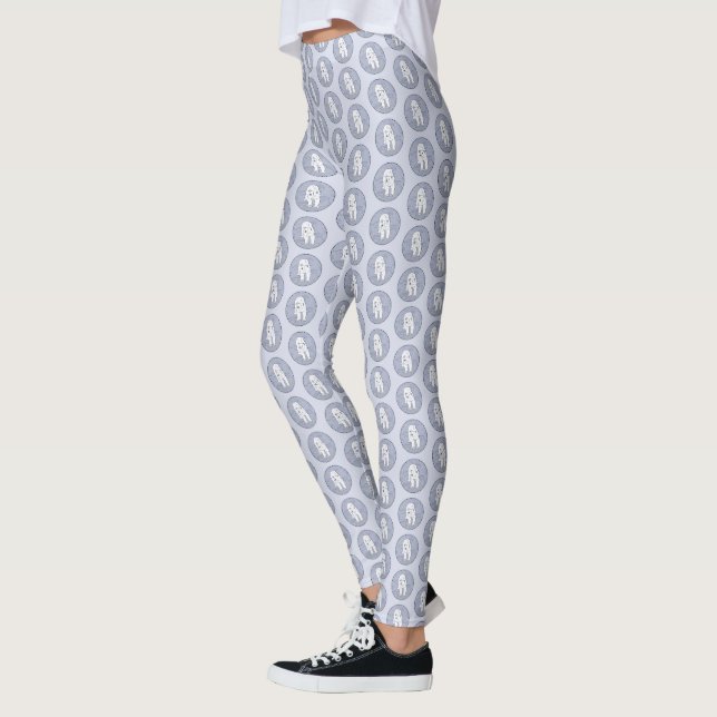 Polar Bear on Ice Painting - Original Wildlife Art Leggings (Links)