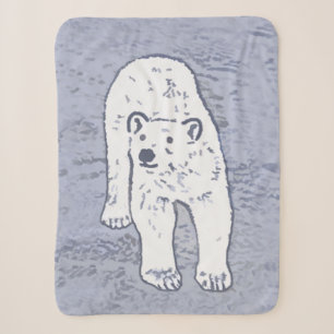 Polar Bear on Ice Painting - Original Wildlife Art Sherpadecke