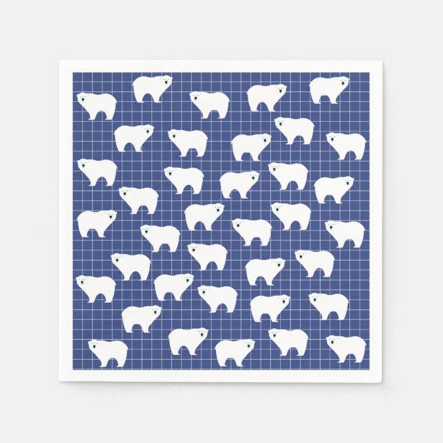 Polar Bear Paper Napkins Serviette (Vorderseite)