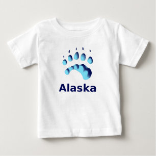 Polar Bear Paw Print Baby T-shirt