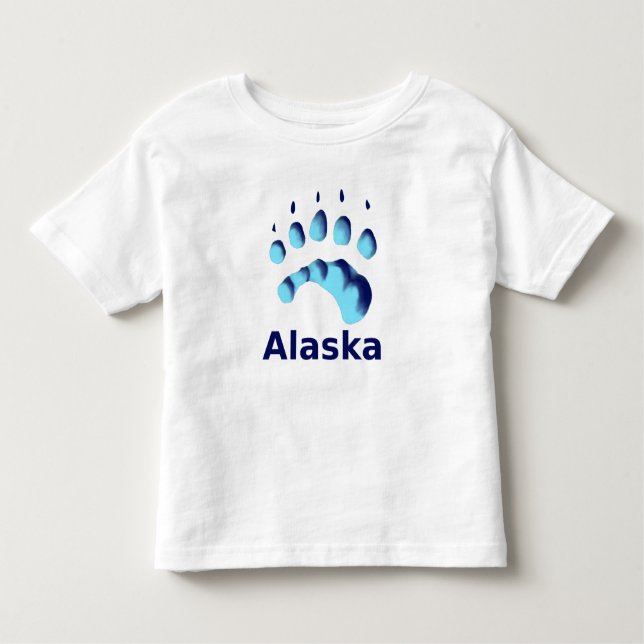Polar Bear Paw Print Kleinkind T-shirt (Vorderseite)